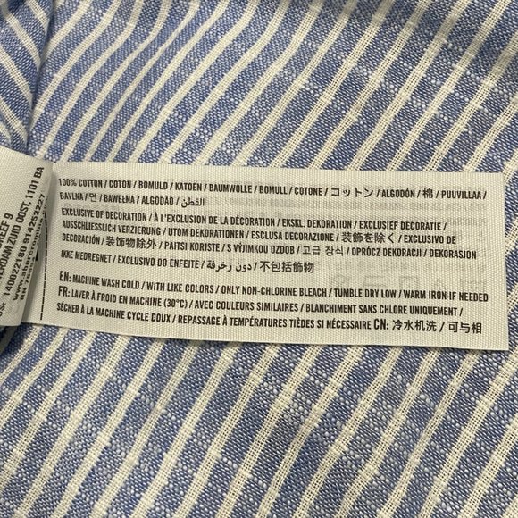 Abercrombie & Fitch Women’s Blue & White Striped Button Down Size S - Picture 7 of 7